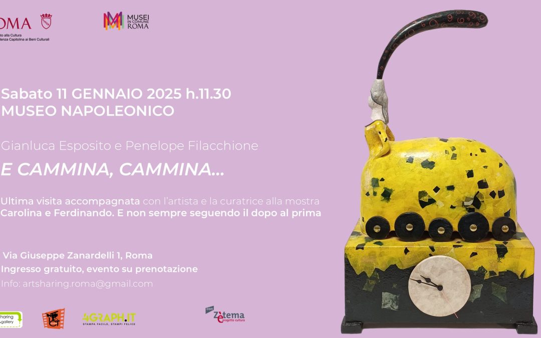 E cammina, cammina. Tour guidato con Gianluca Esposito e Penelope Filacchione 11 gennaio 2025