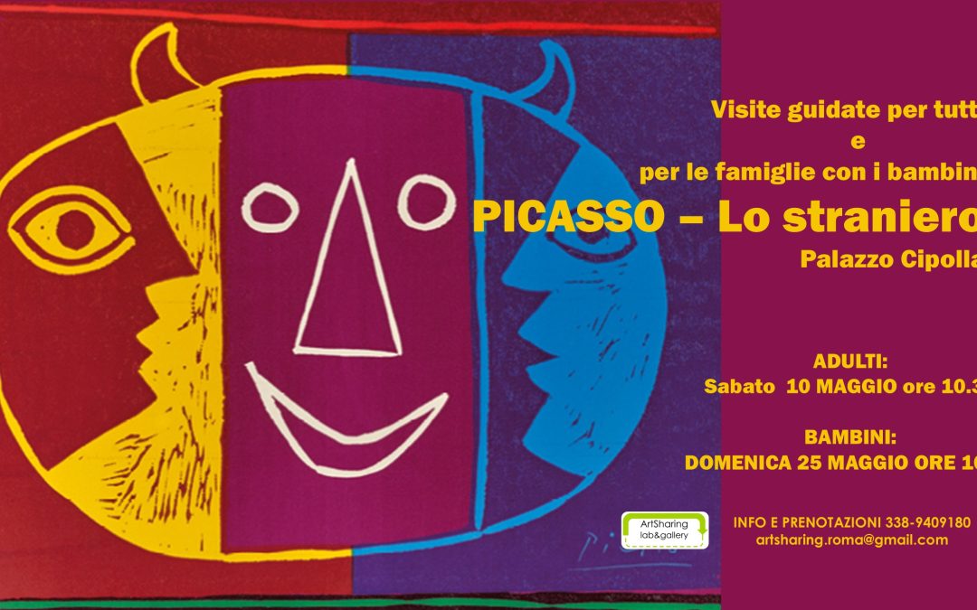 Mostra Picasso a Palazzo Cipolla. Visite guidate per adulti e per famiglie con bambini